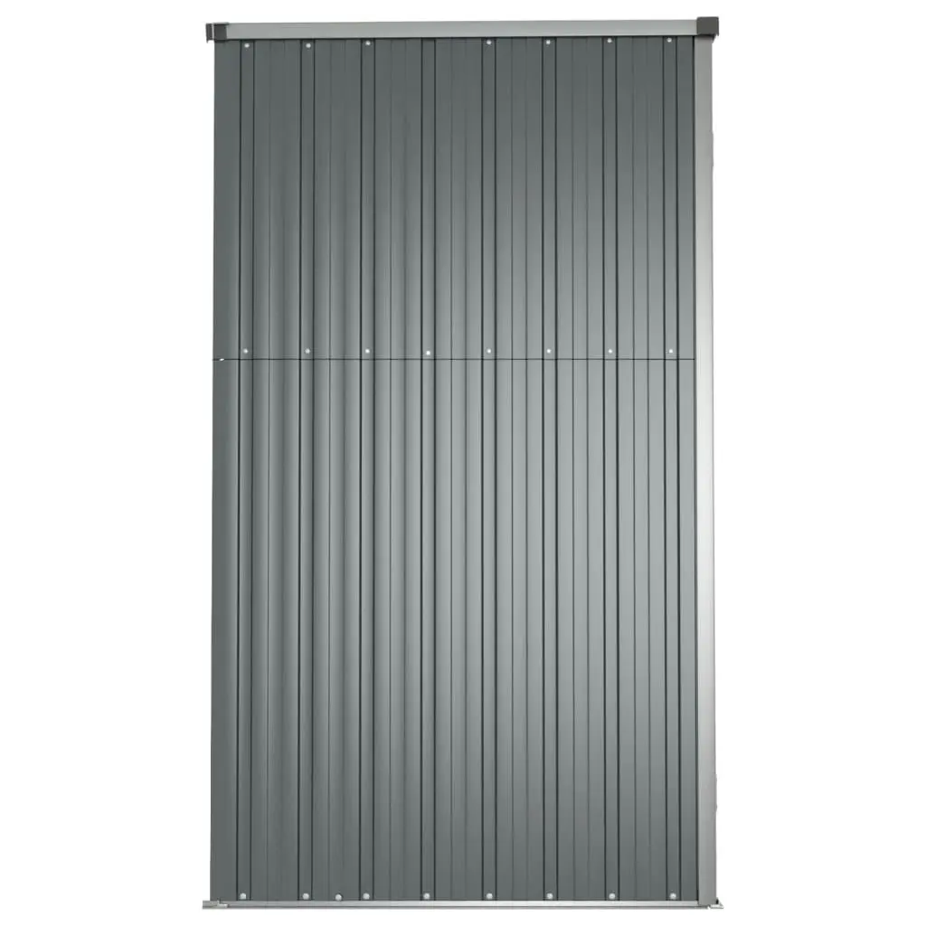 Garden Tool Shed Grey 161x89x161 cm Galvanised Steel 316210