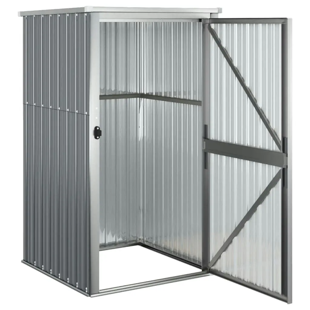 Garden Tool Shed Grey 88x89x161 cm Galvanised Steel 316206