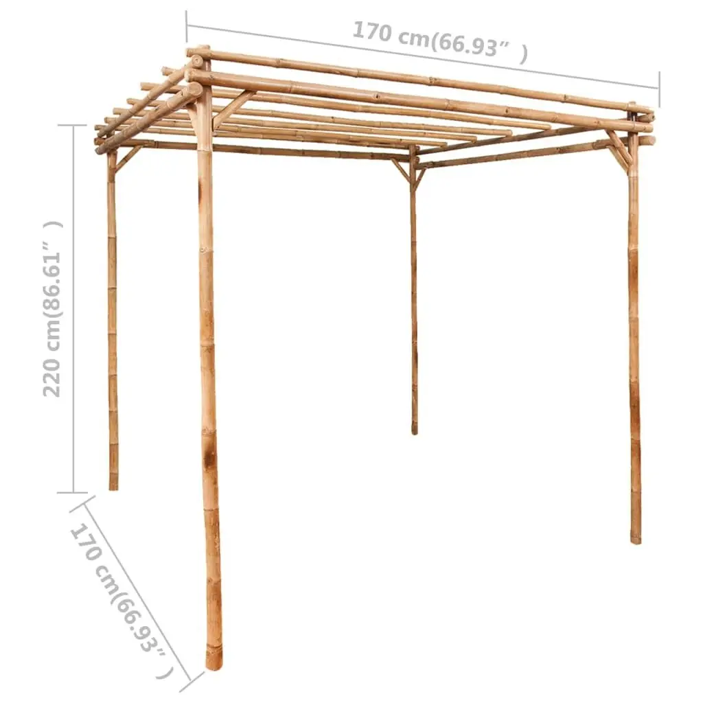 Pergola Bamboo 170x170x220 cm 49296