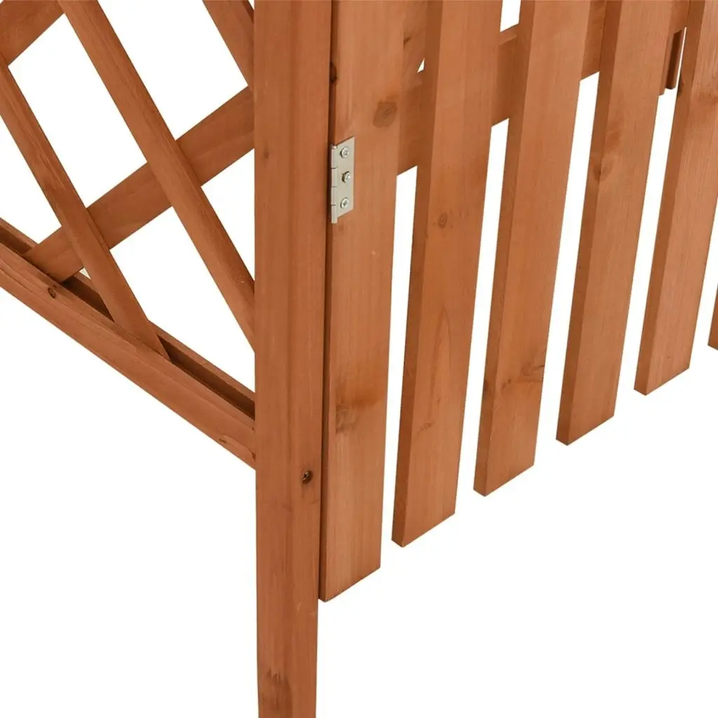 Pergola with Gate 116x40x204 cm Solid Firwood 316389