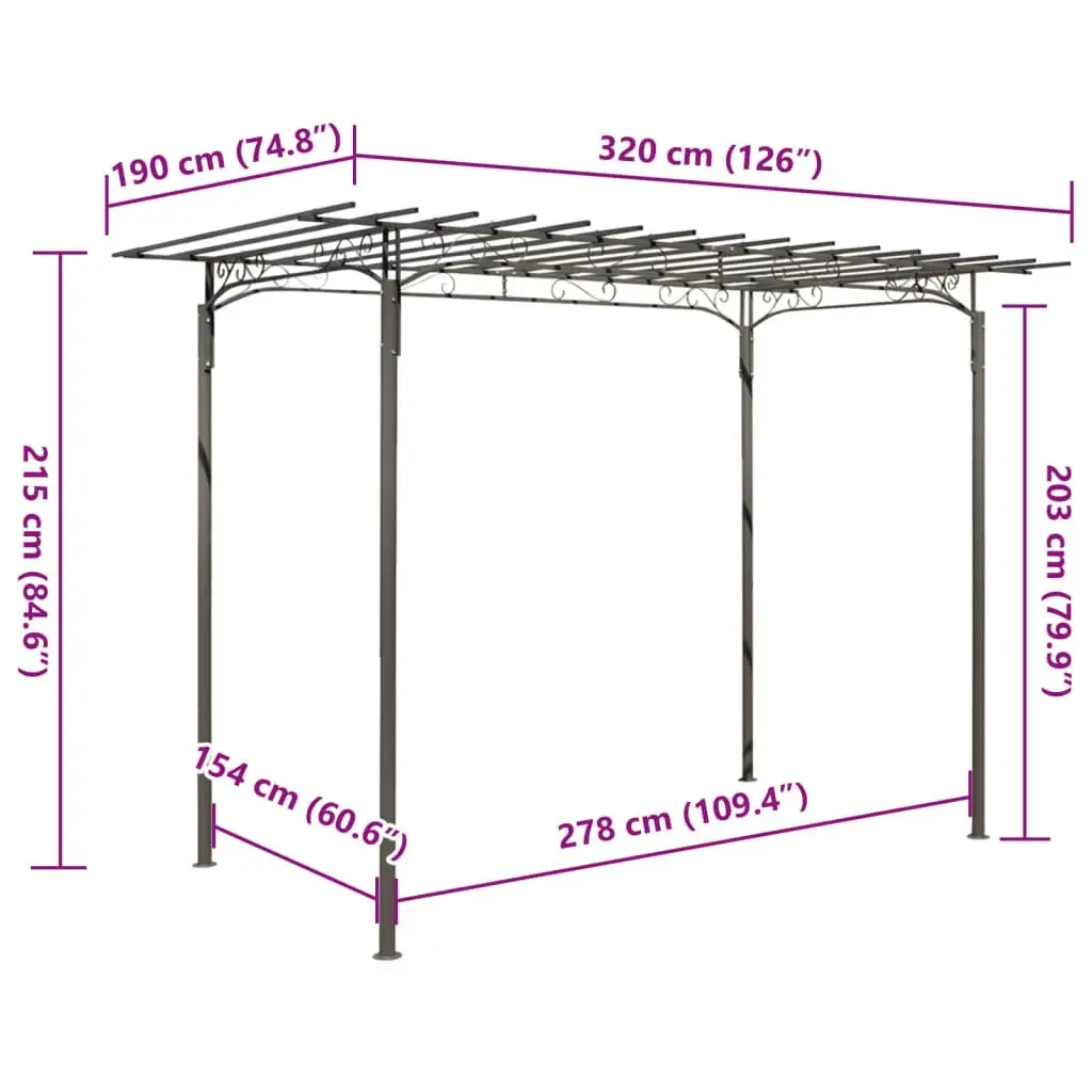 Rose Arch garden arbor Steel Garden Decoration 40791