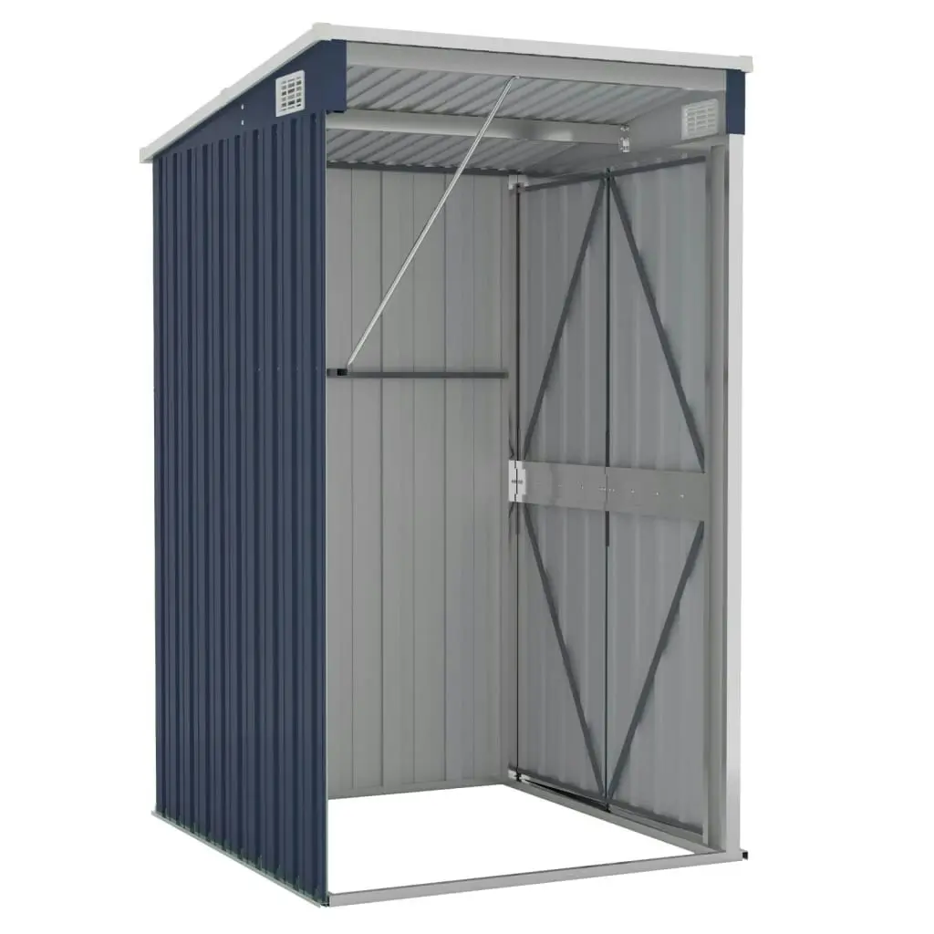 Wall-mounted Garden Shed Anthracite 118x100x178 cm Steel 316219