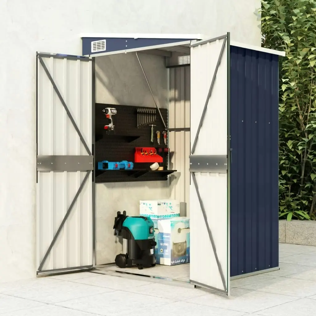 Wall-mounted Garden Shed Anthracite 118x100x178 cm Steel 316219