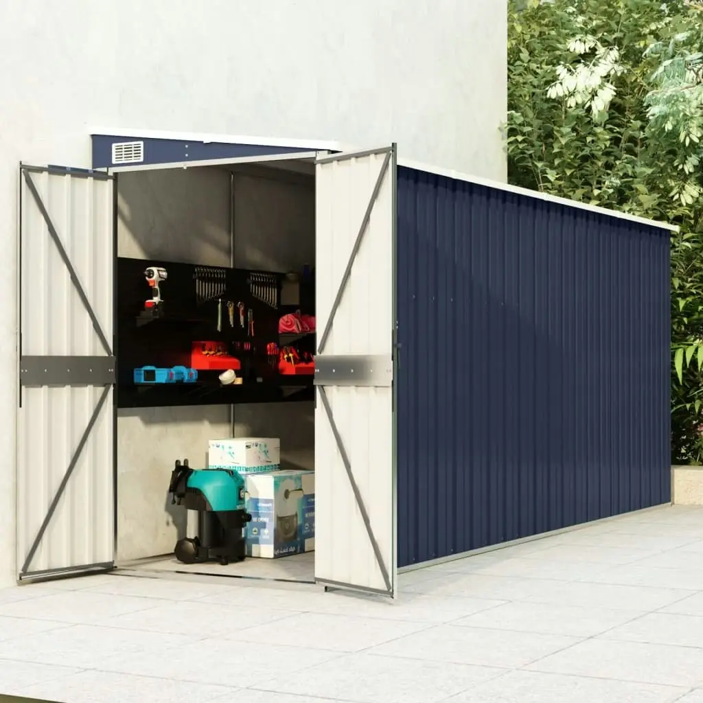 Wall-mounted Garden Shed Anthracite 118x382x178 cm Steel 316231