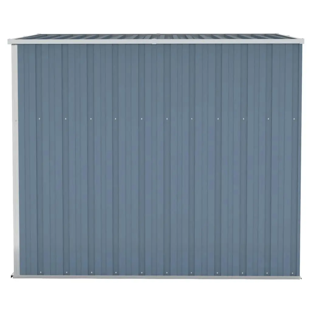 Wall-mounted Garden Shed Grey 118x194x178 cm Galvanised Steel 316222