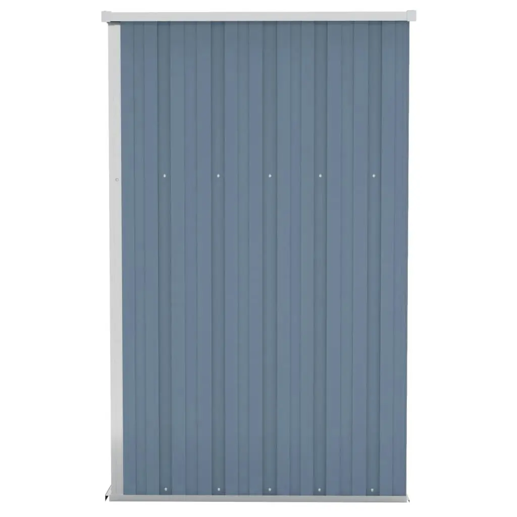 Wall-mounted Garden Shed Grey 118x100x178 cm Galvanised Steel 316218