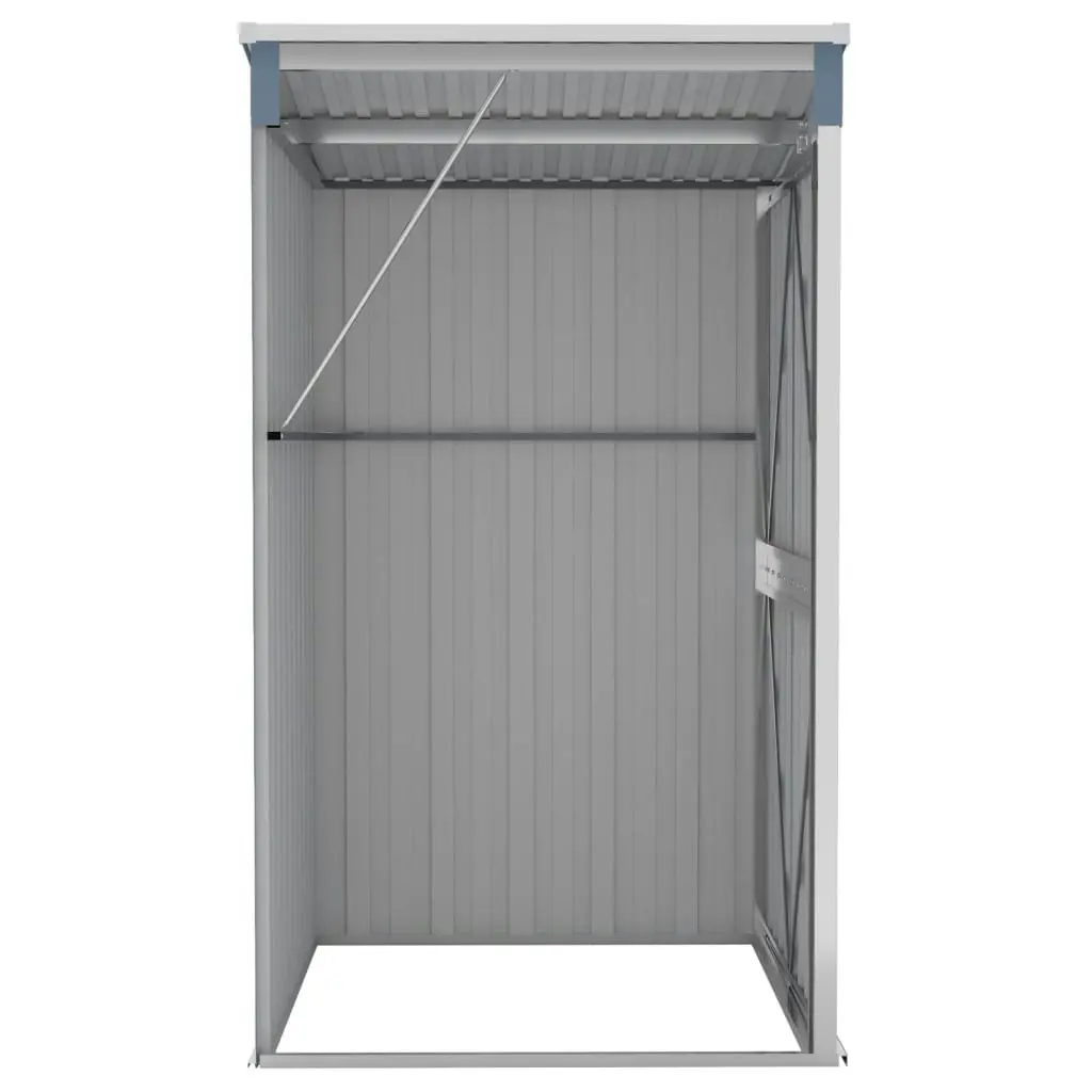 Wall-mounted Garden Shed Grey 118x100x178 cm Galvanised Steel 316218