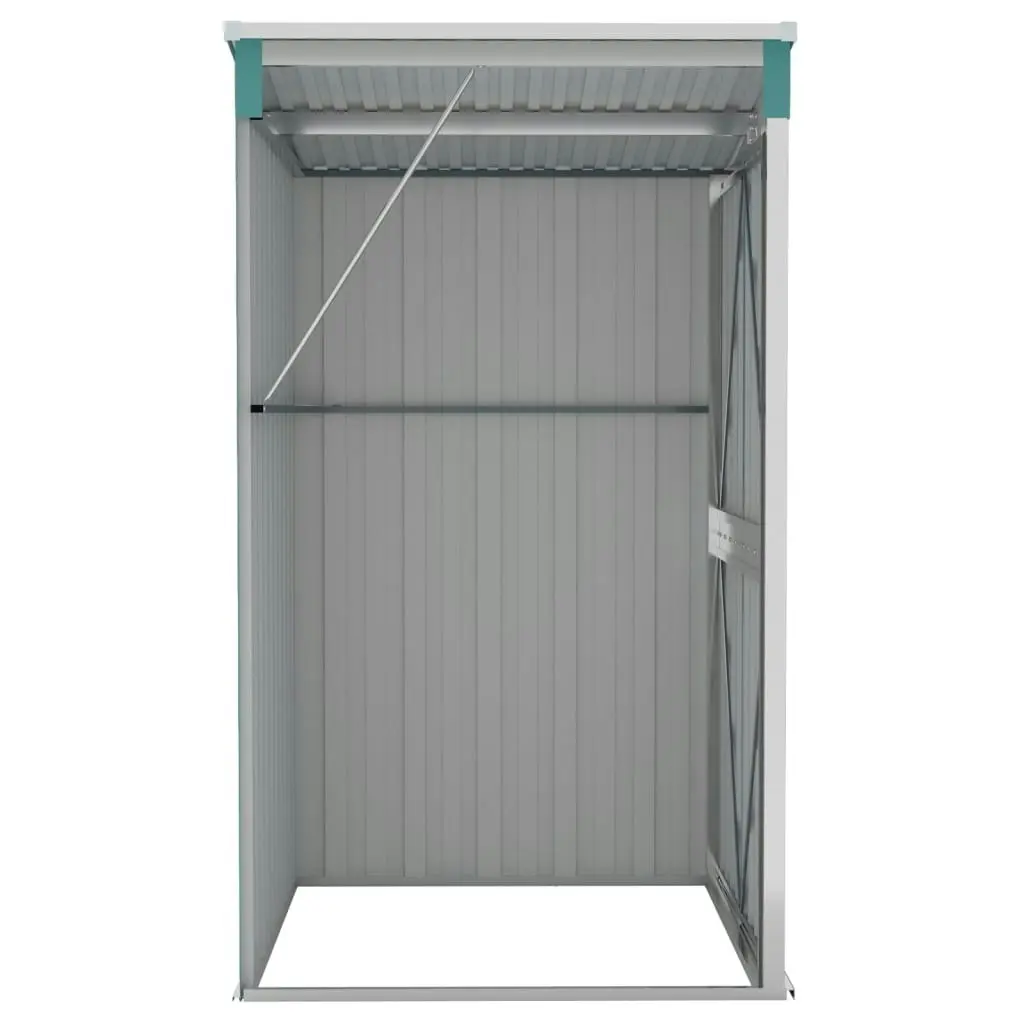 Wall-mounted Garden Shed Green 118x100x178 cm Galvanised Steel 316217