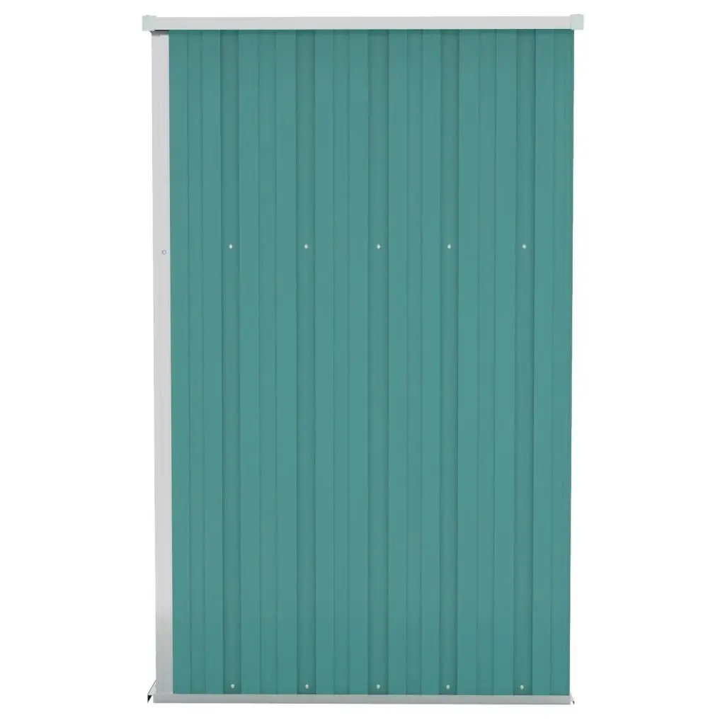 Wall-mounted Garden Shed Green 118x100x178 cm Galvanised Steel 316217