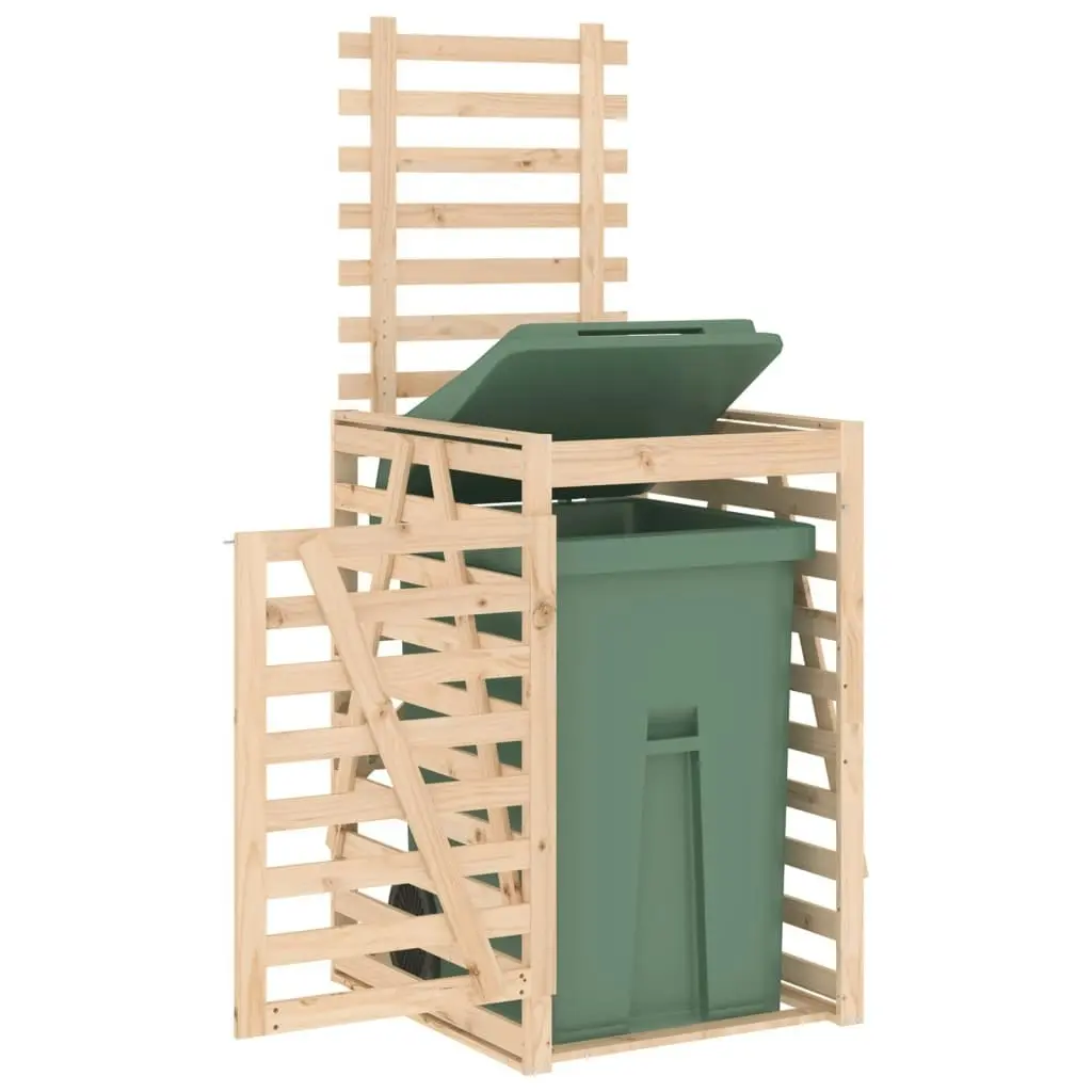 Wheelie Bin Storage 84x90x128.5 cm Solid Wood Pine 825100