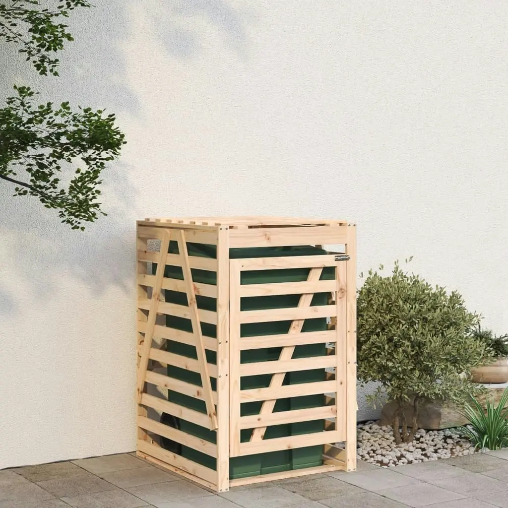 Wheelie Bin Storage 84x90x128.5 cm Solid Wood Pine 825100