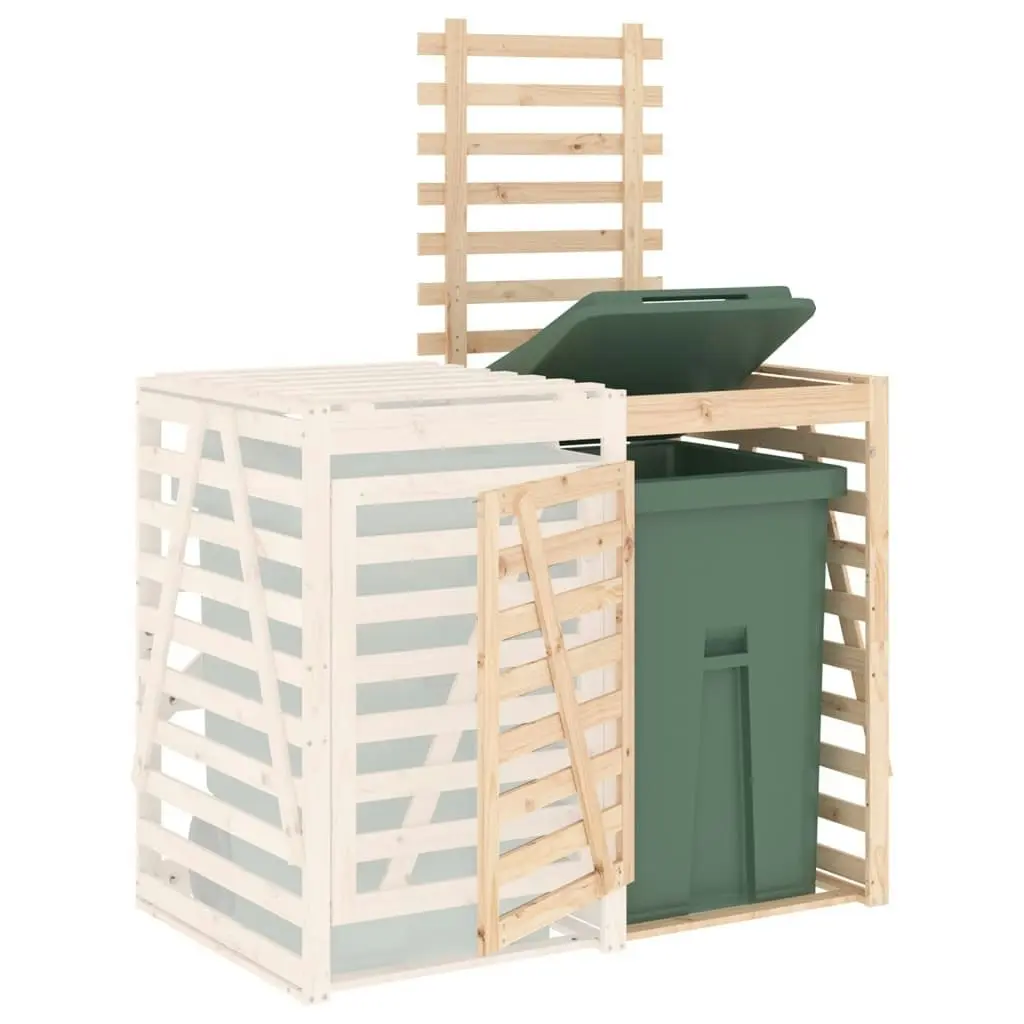 Wheelie Bin Storage Extension Solid Wood Pine 825107