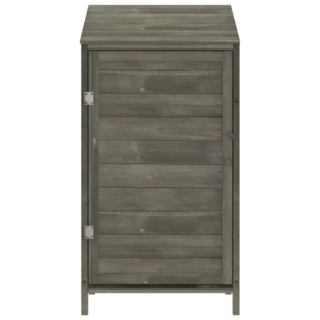 Garden Shed Anthracite 55x52x112 cm Solid Wood Fir 152180