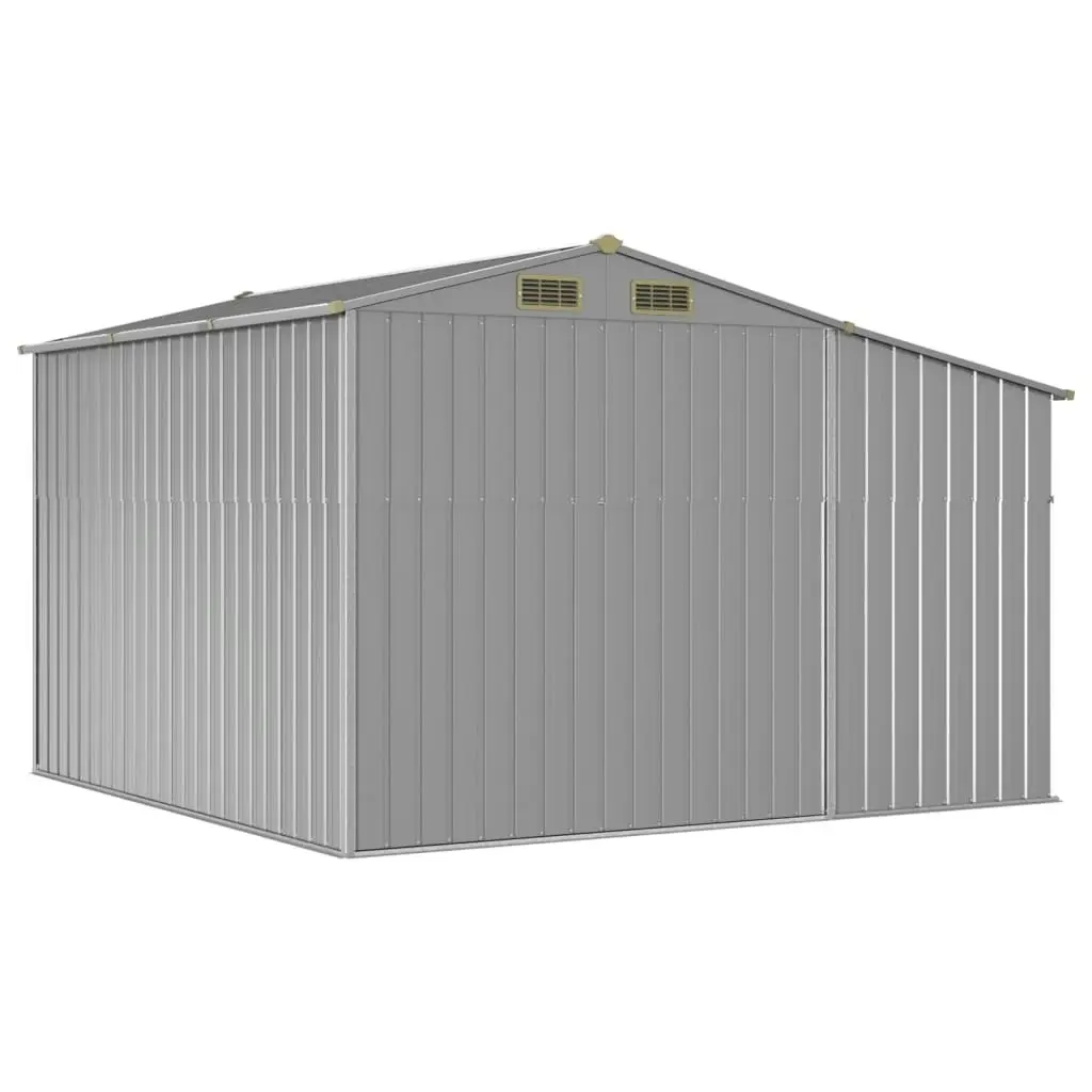 Garden Shed Grey 277x279x179 cm Galvanised Steel 3188290