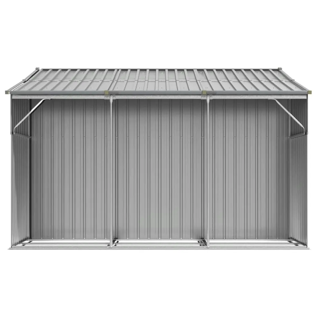 Garden Shed Grey 277x279x179 cm Galvanised Steel 3188290