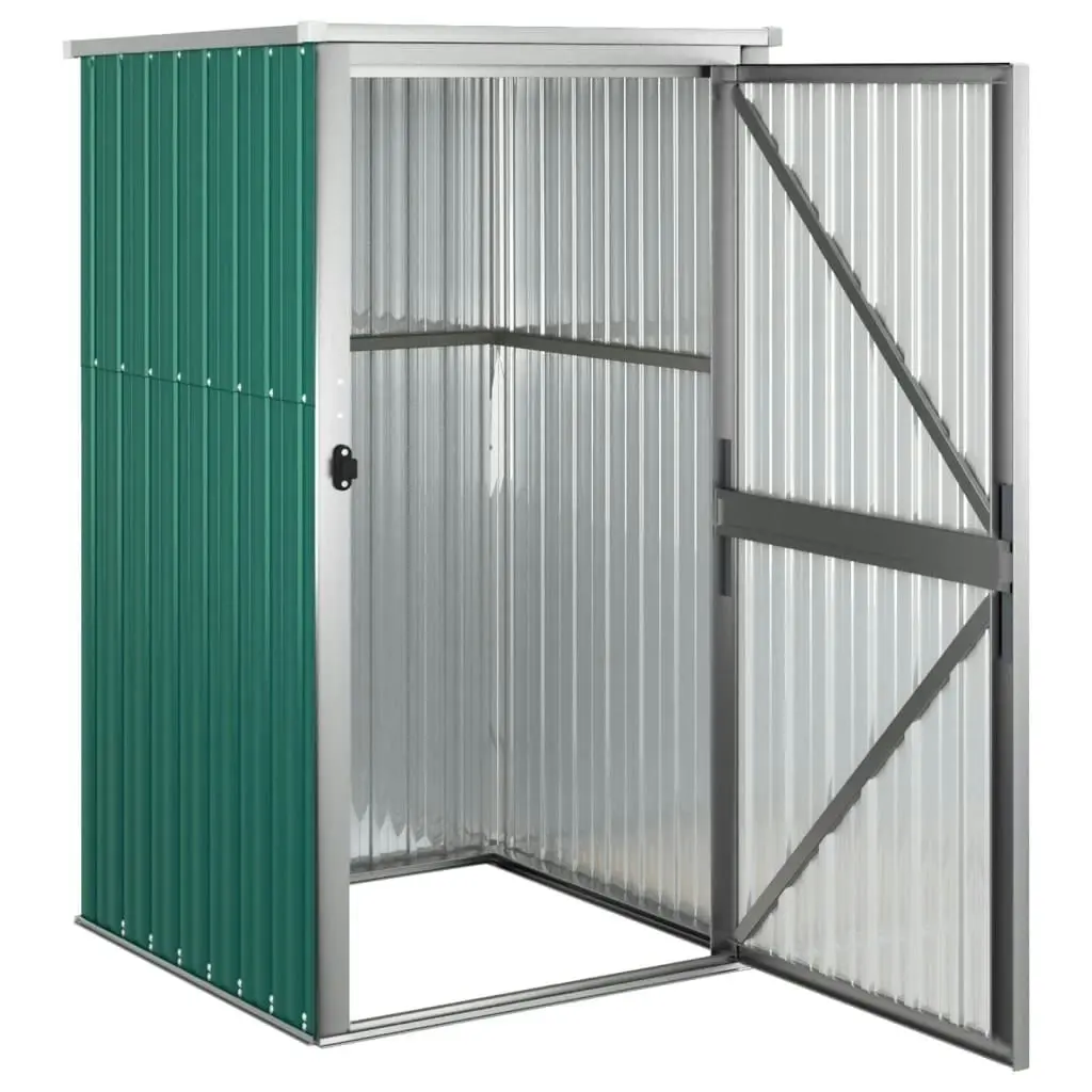 Garden Tool Shed Green 88x89x161 cm Galvanised Steel 316205