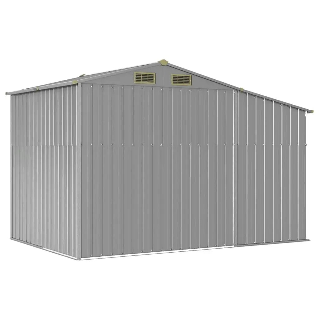 Garden Shed Grey 277x192.5x179 cm Galvanised Steel 3188289