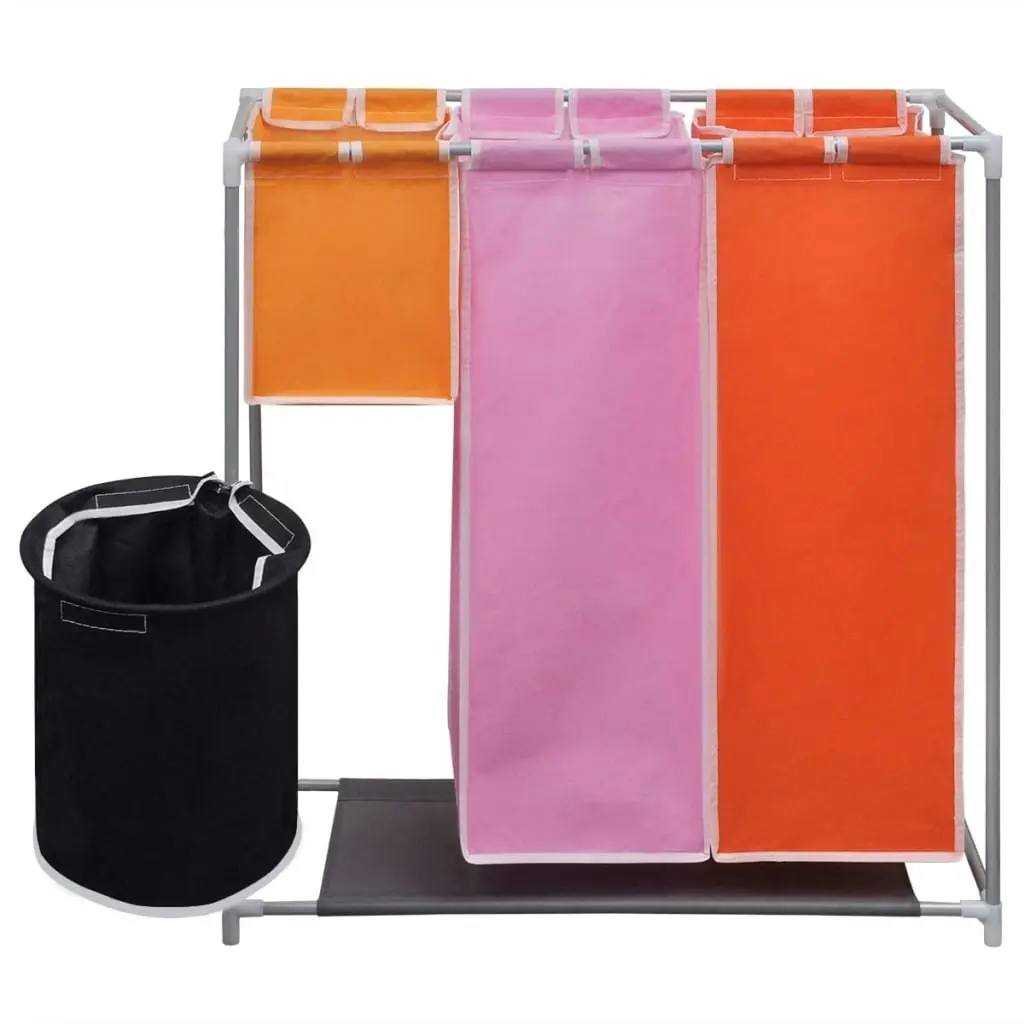 3-Section Laundry Sorter Hampers 2 pcs with a Washing Bin 3051492