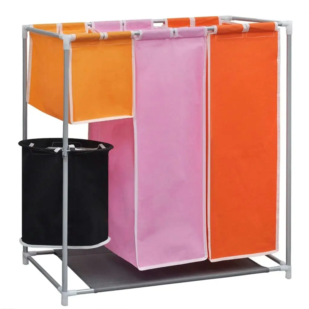 3-Section Laundry Sorter Hampers 2 pcs with a Washing Bin 3051492