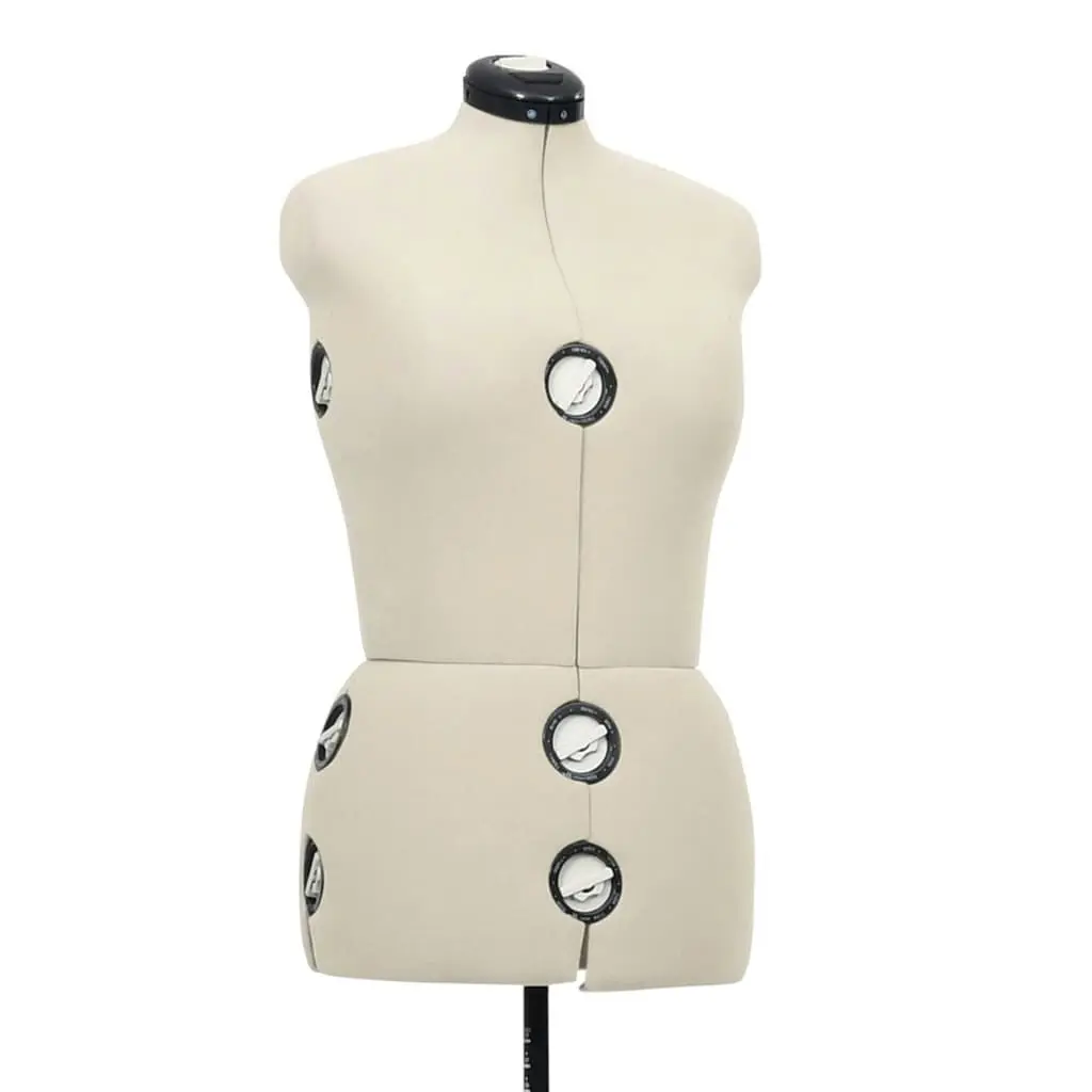 Adjustable Dress Form Female Cream M Size 40-46 288487