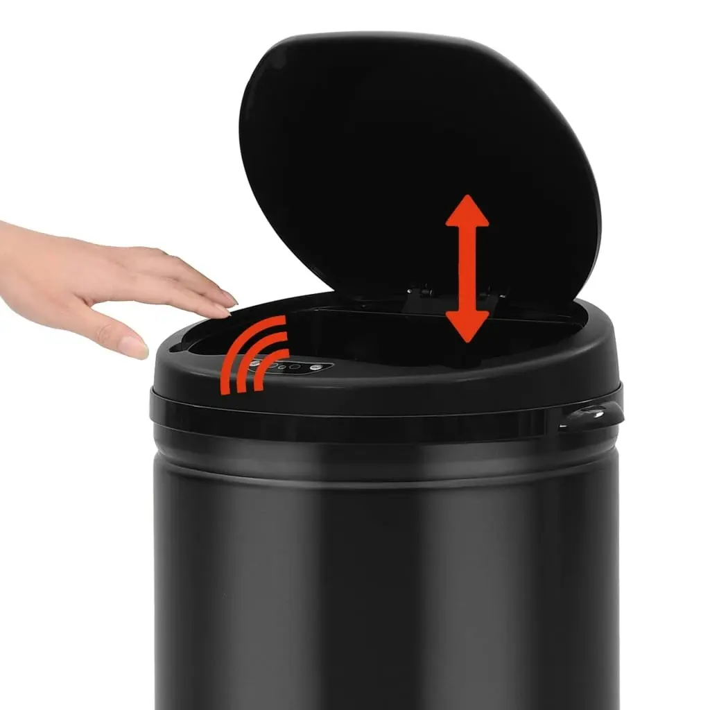 Automatic Sensor Dustbin 50 L Carbon Steel Black 322700