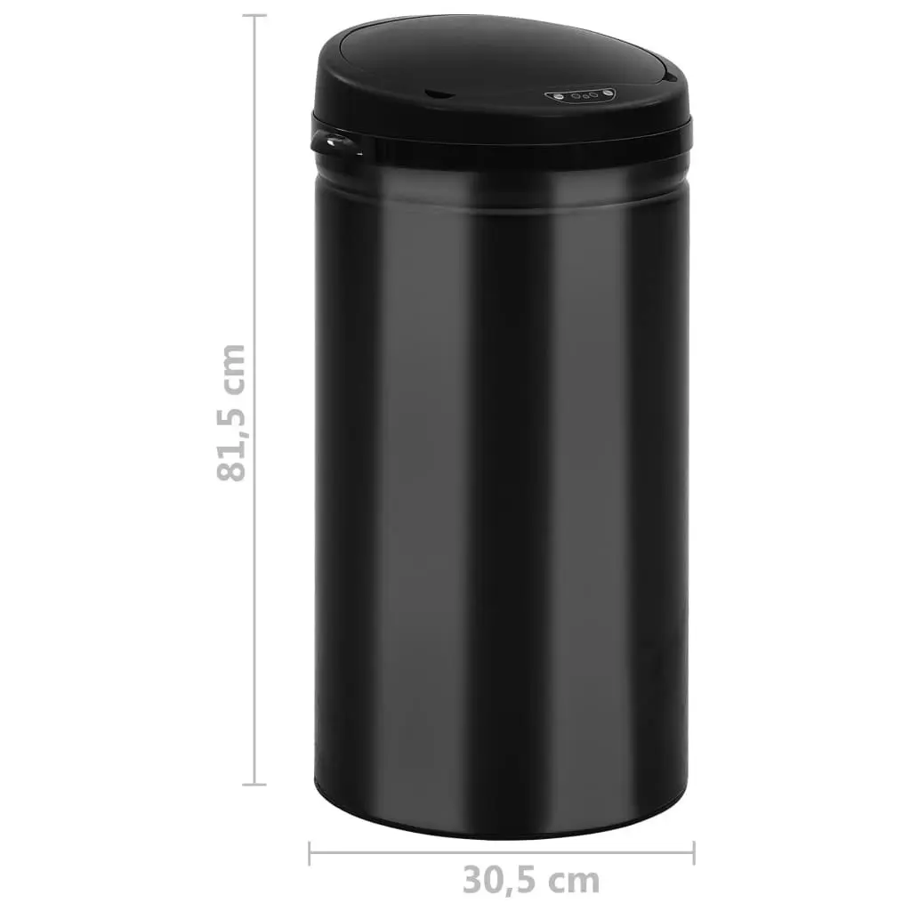 Automatic Sensor Dustbin 50 L Carbon Steel Black 322700