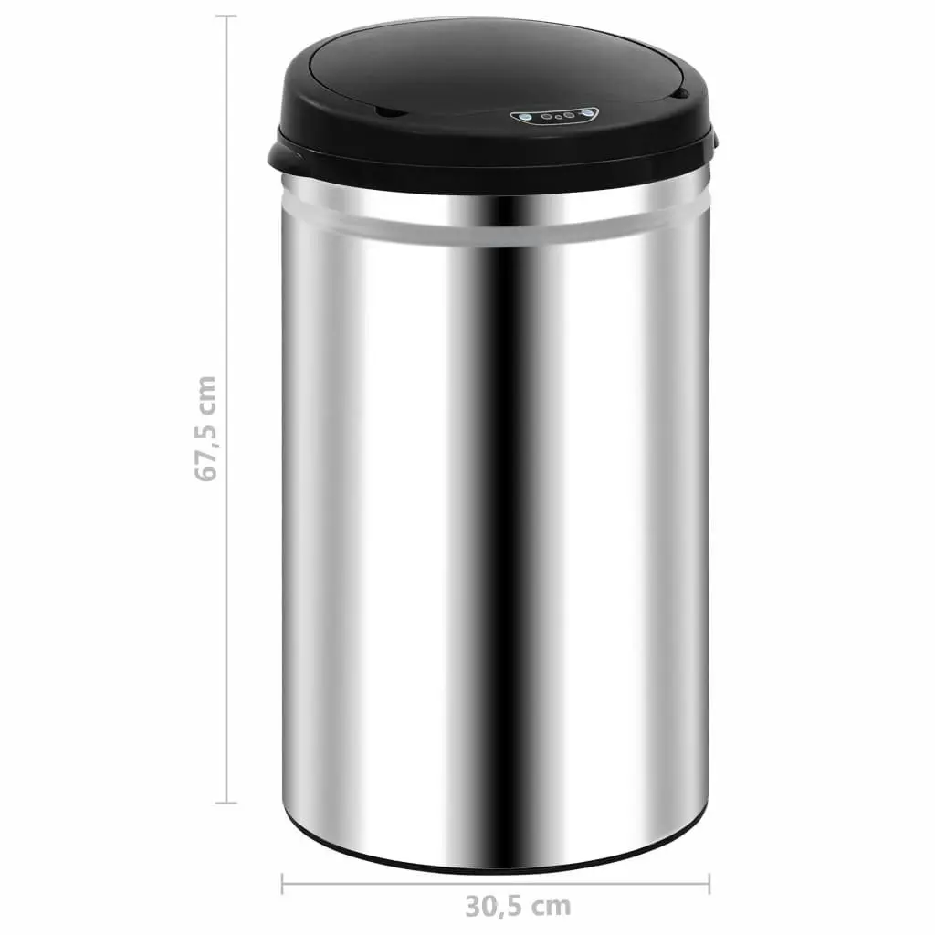 Automatic Sensor Dustbin 40 L Stainless Steel 322693