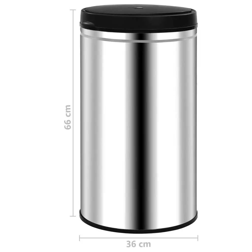 Automatic Sensor Dustbin 60 L Stainless Steel 322695