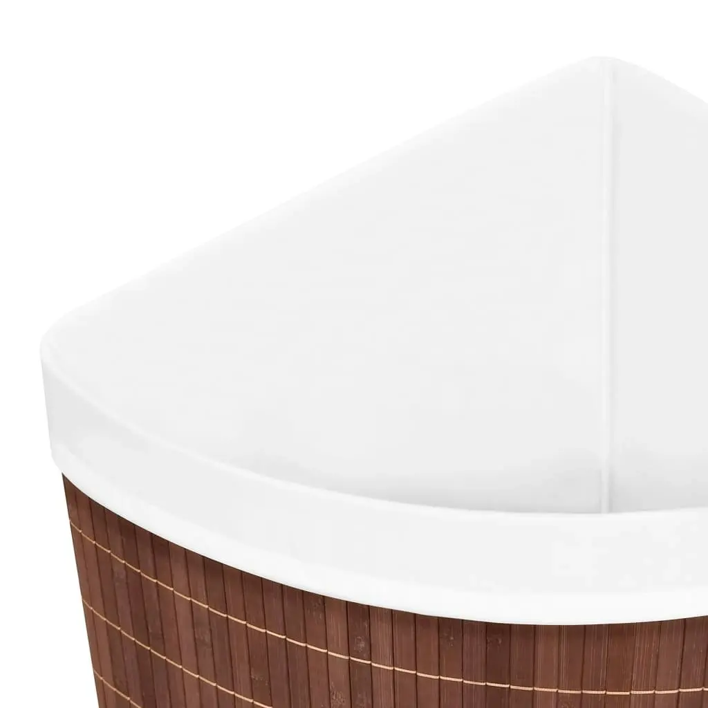 Bamboo Corner Laundry Basket Brown 60 L 320760