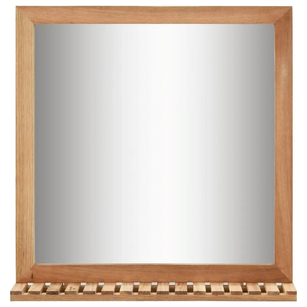 Bathroom Mirror 60x12x62 cm  Solid Walnut Wood 247605