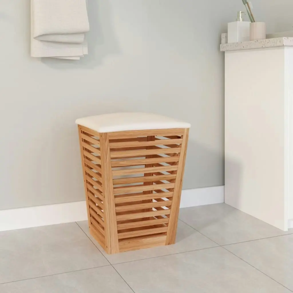 Bathroom Stool 40.5x40.5x56 cm Solid Wood Walnut 350352