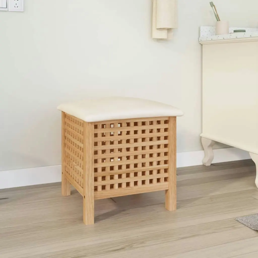 Bathroom Stool 48x47.5x52 cm Solid Wood Walnut 350350