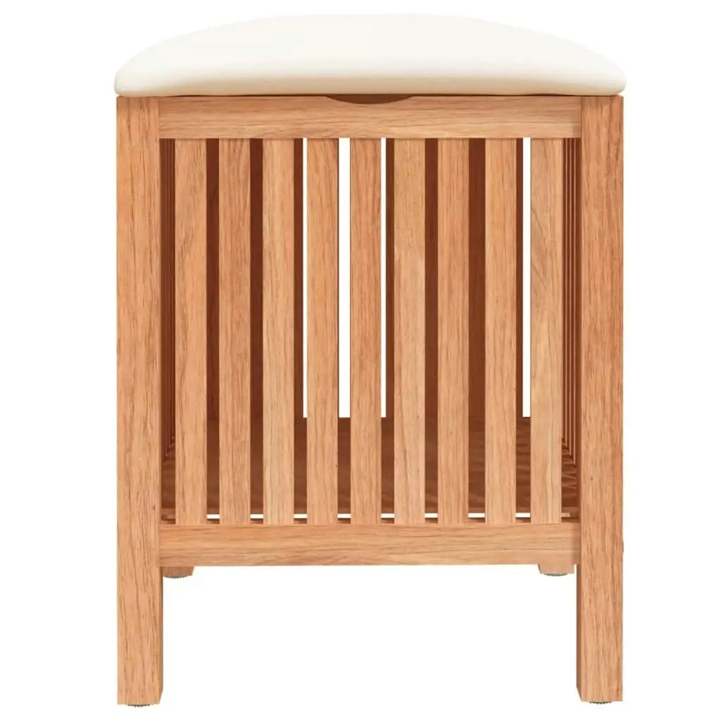 Bathroom Stool 40.5x40x52 cm Solid Wood Walnut 350351