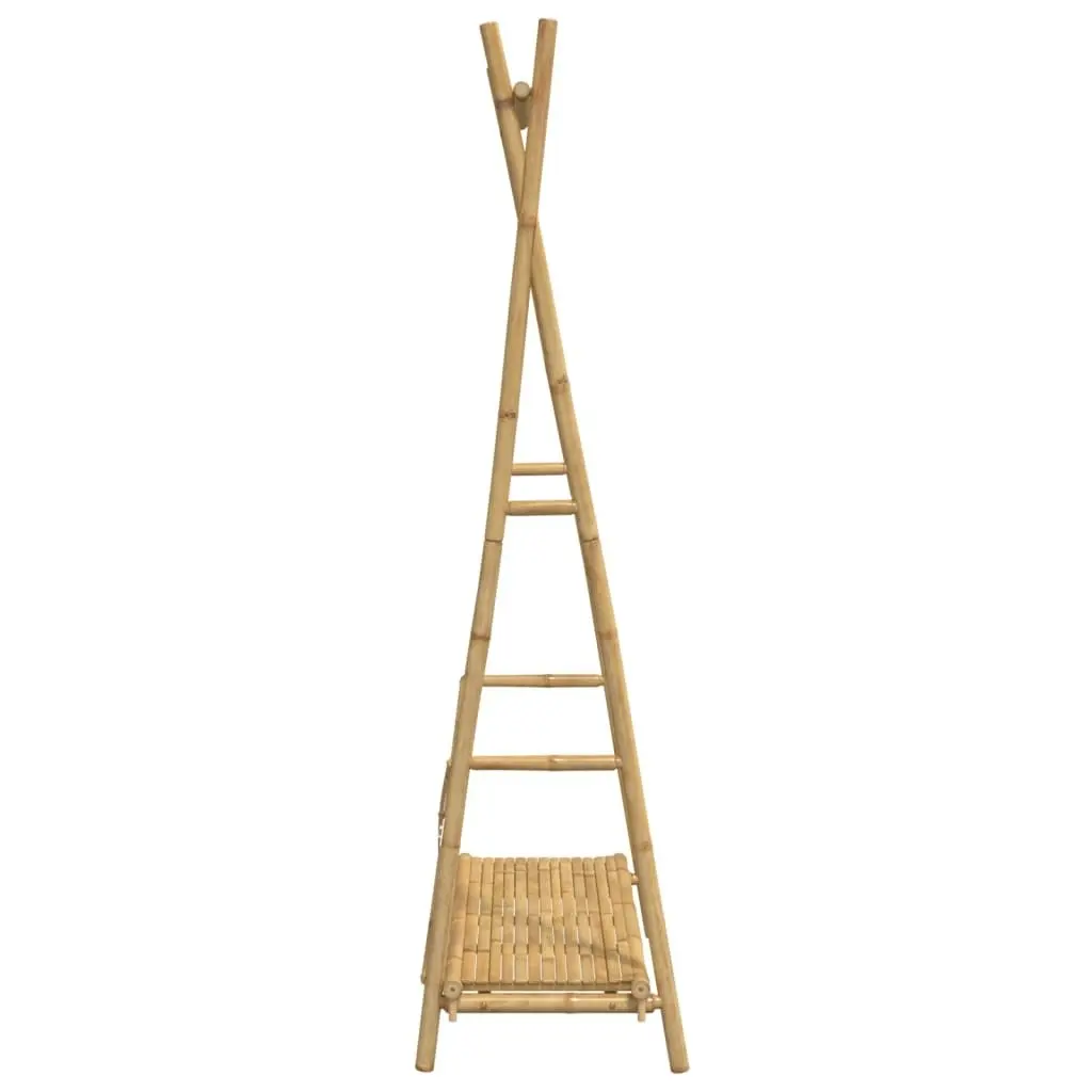 Clothes Rack with Shelf 102x50x190 cm Bamboo 368033