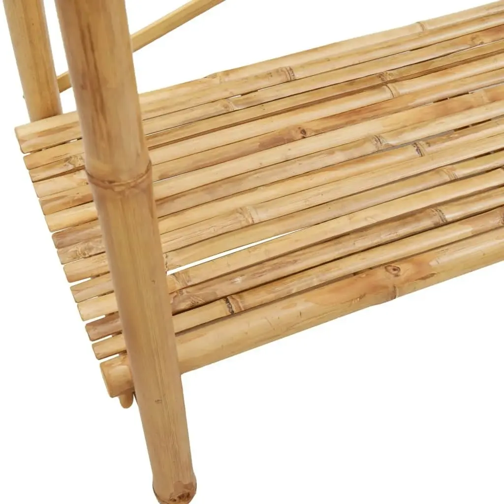 Clothes Rack with Shelf 102x50x190 cm Bamboo 368033