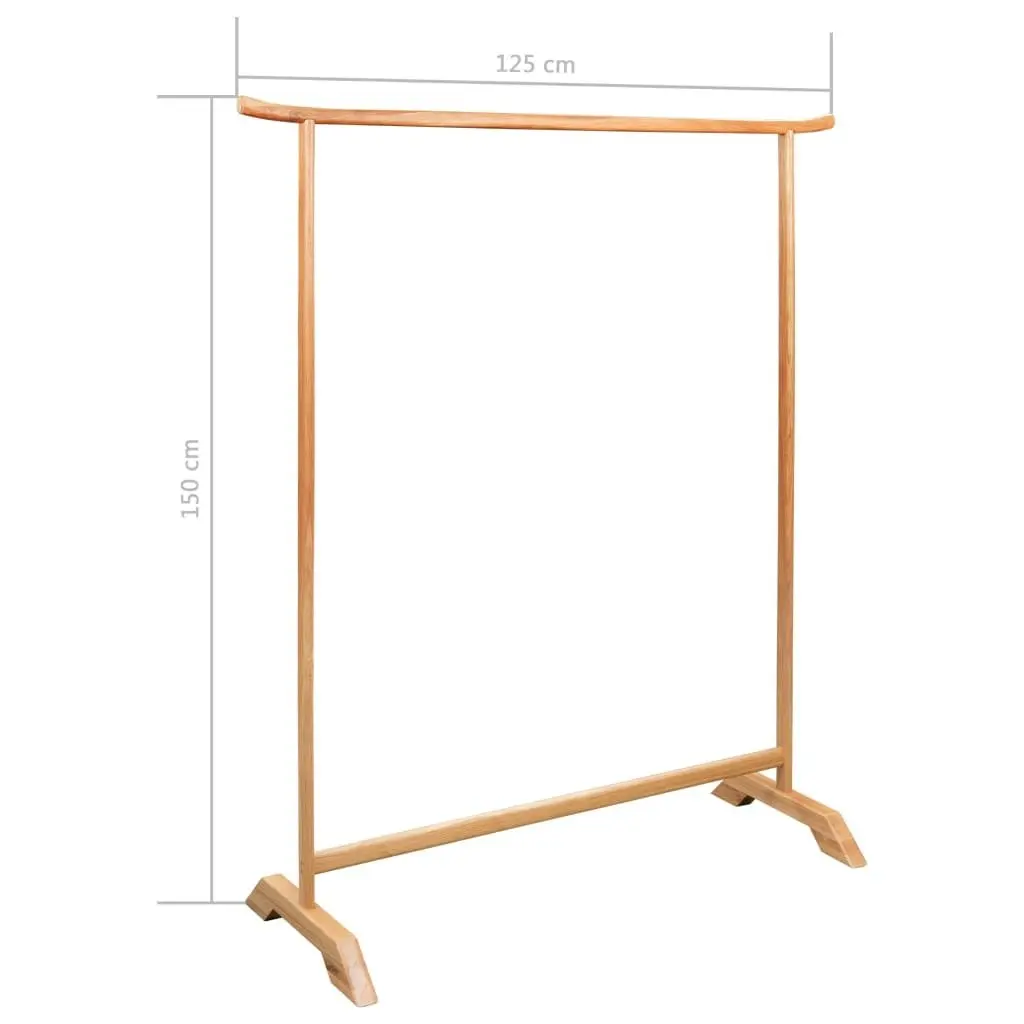 Clothes Rack 125x150 cm Solid Oak Wood 247046