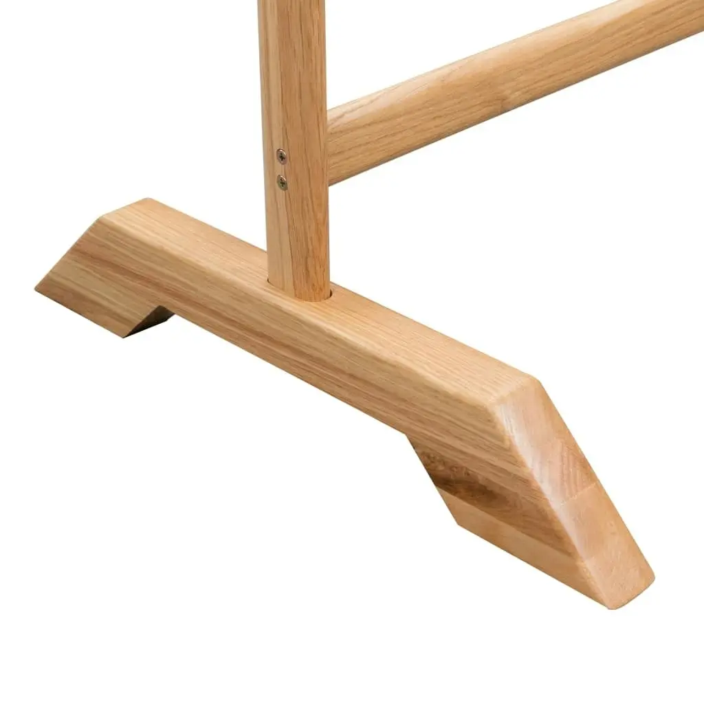 Clothes Racks 2 pcs Solid Oak Wood 247047