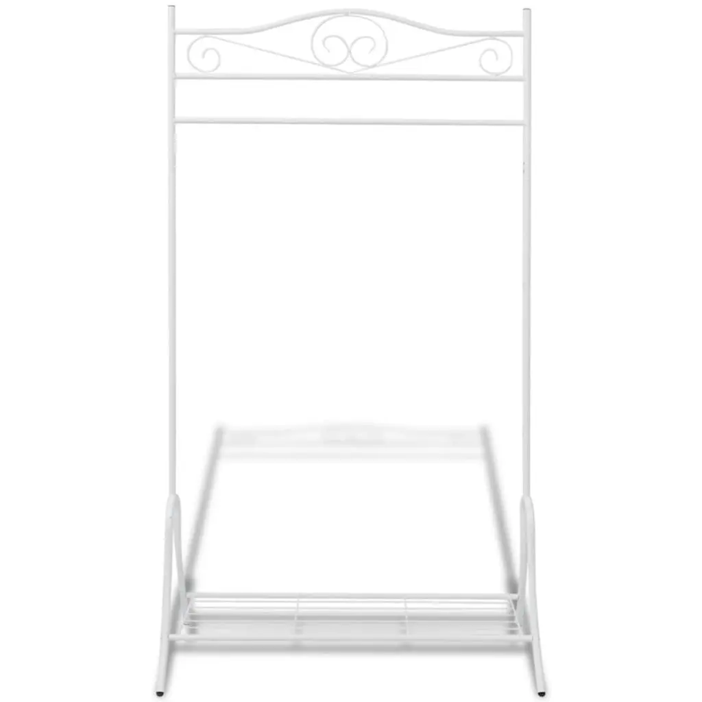 Clothing Rack White Steel 242999