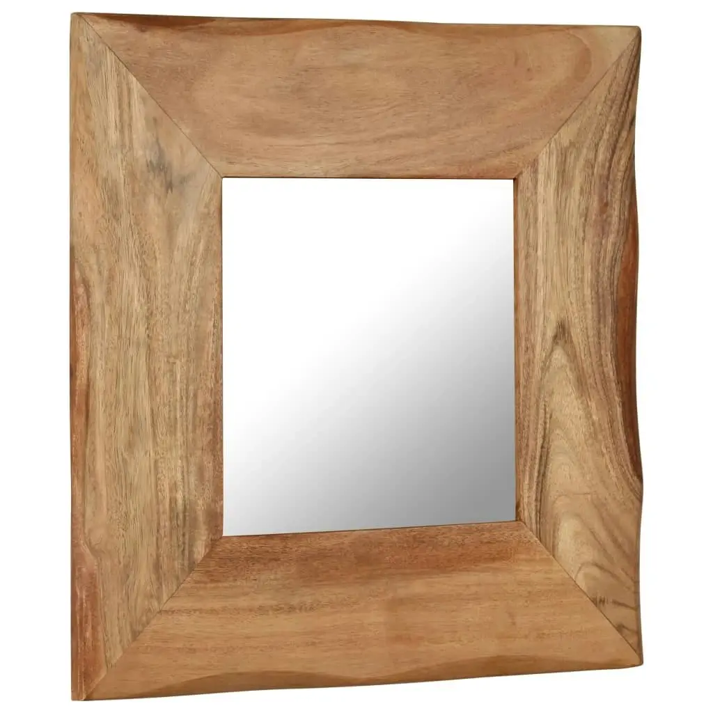 Cosmetic Mirror 50x50 cm Solid Acacia Wood 246267