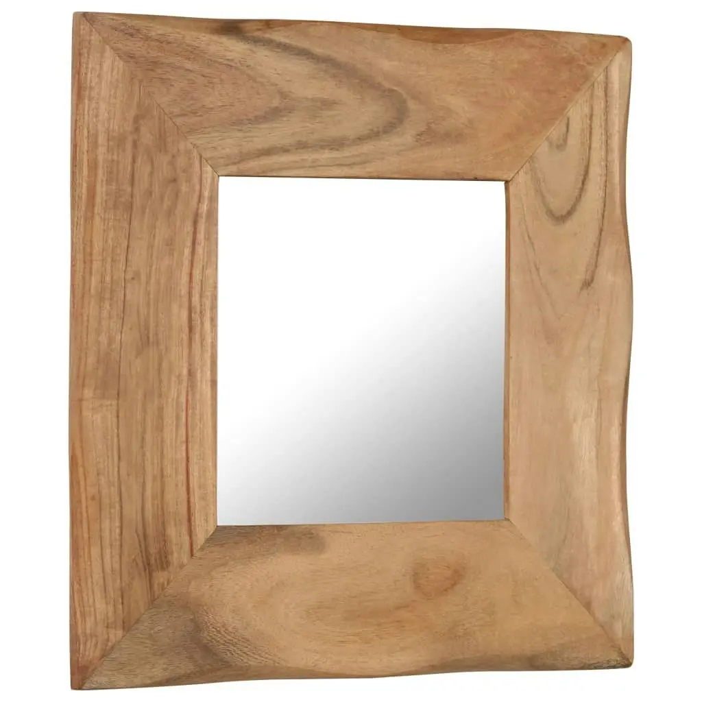 Cosmetic Mirror 50x50 cm Solid Acacia Wood 246267