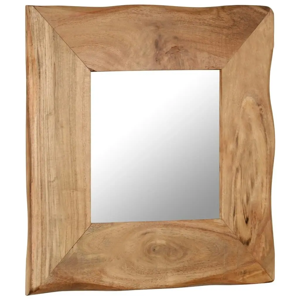 Cosmetic Mirror 50x50 cm Solid Acacia Wood 246267