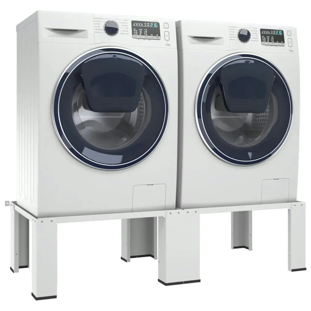 Double Washing and Drying Machine Pedestal White 51194