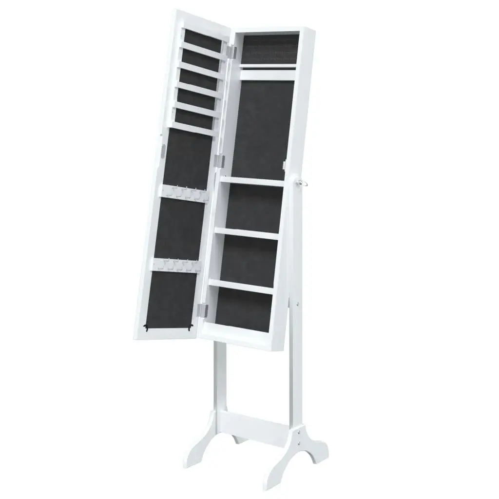 Free-Standing Mirror White 34x37x146 cm 351763