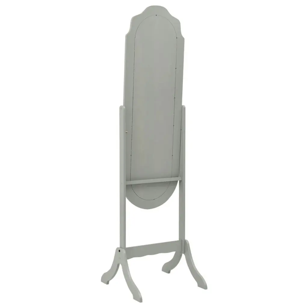 Free Standing Mirror Grey 46x48x164 cm 323965