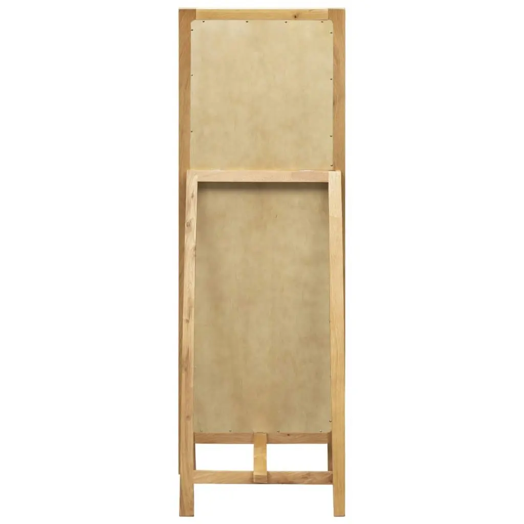 Freestanding Mirror 48x46.5x150 cm Solid Oak Wood 247454