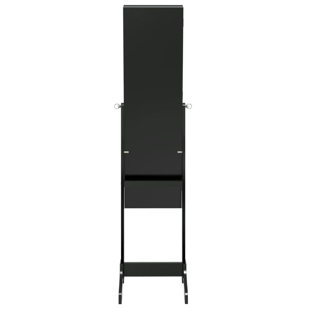 Free-Standing Mirror Black 34x37x146 cm 351764