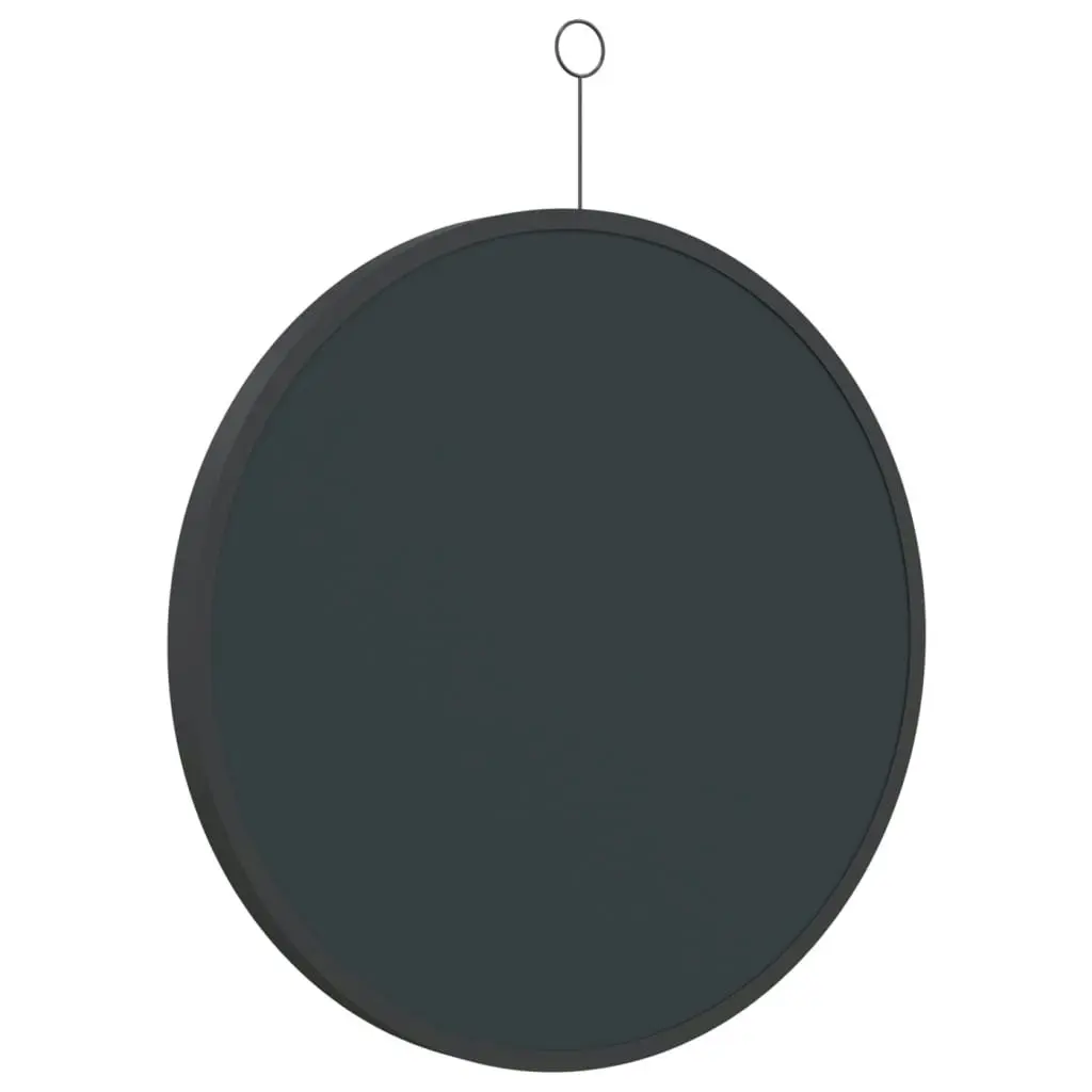 Hanging Mirror with Hook Black 50 cm 322309