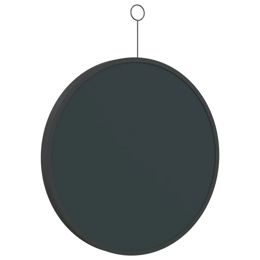 Hanging Mirror with Hook Black 40 cm 322308