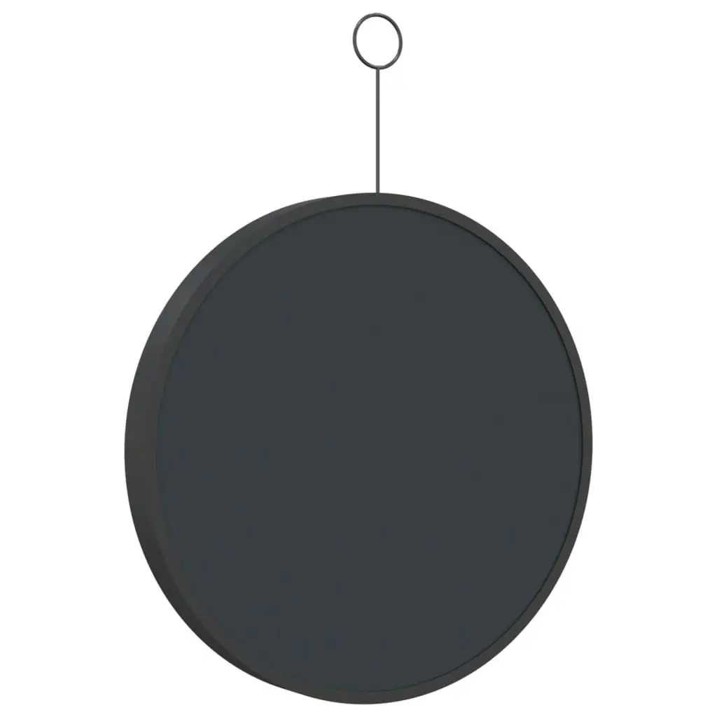 Hanging Mirror with Hook Black 30 cm 322307