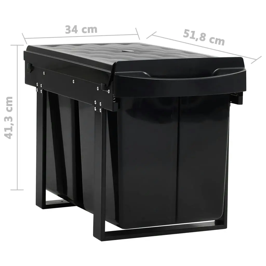 Kitchen Cupboard Pull-out Dustbin Soft-Close 48 L 51181